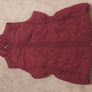 Maroon Puffer Vest